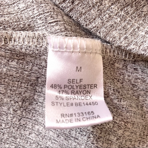 Altar’d State Gray Ribbed Keyhole Top - Picture 8 of 8